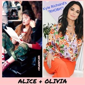Sheila Blouse in Orchid Multi by Alice + Olivia